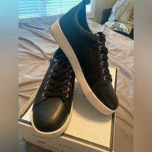 White House Black Market Black lace tennis shoes